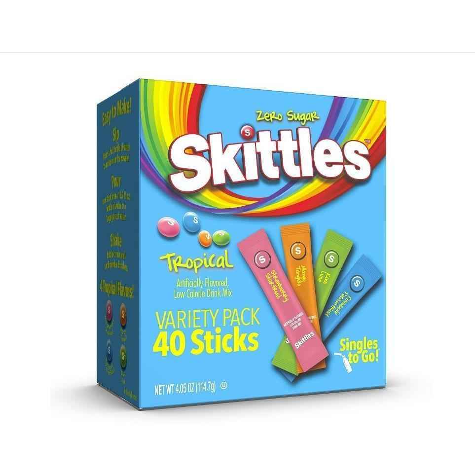 Skittles Singles To Go Variety Pack – Fun Stocking Stuffer and Care Package Gift for College Students and Teens