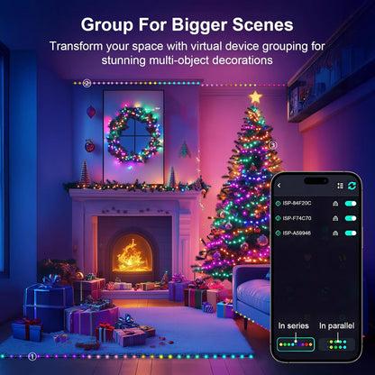 Adecorty Smart Fairy String Lights – Thoughtful Birthday Gift for Her, App-Controlled Bedroom Ambiance