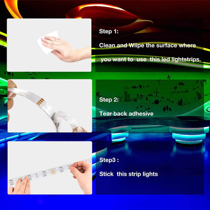 DAYBETTER LED Strip Lights 20ft, Affordable Housewarming Gift for Her with Remote and 20 Color Options