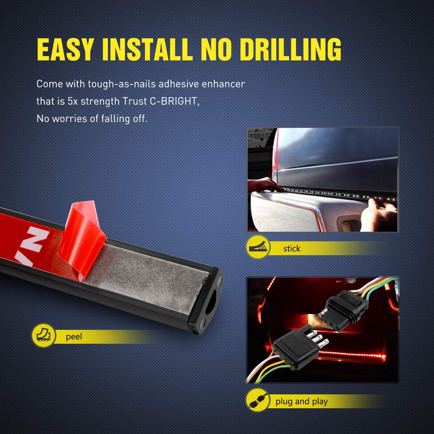 adhesive enhancer with 5x hold strength plus included mounting hardware