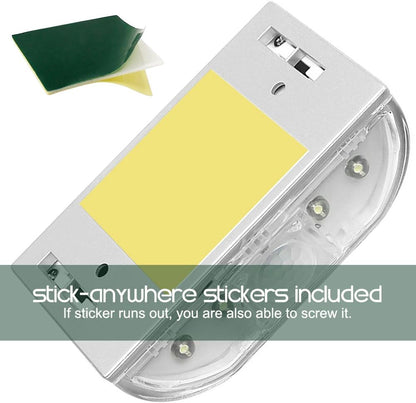 adhesive sticker mounting for tool-free door-mount installation