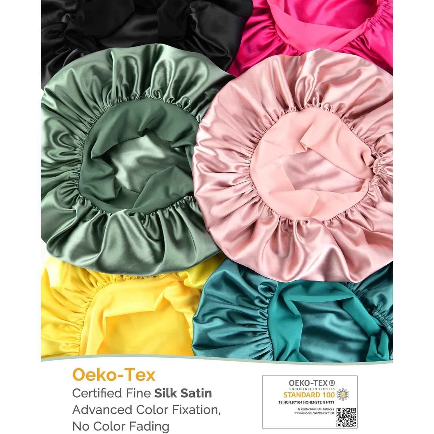YANIBEST Adjustable Silk Bonnet for Sleeping – Mindful Bedtime Accessory for Women Embracing Self-Care and Natural Hair Wellness