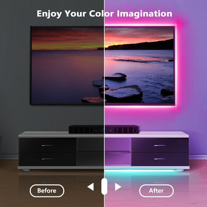 adjustable brightness from 1% to 100% via app, 20%-100% via remote