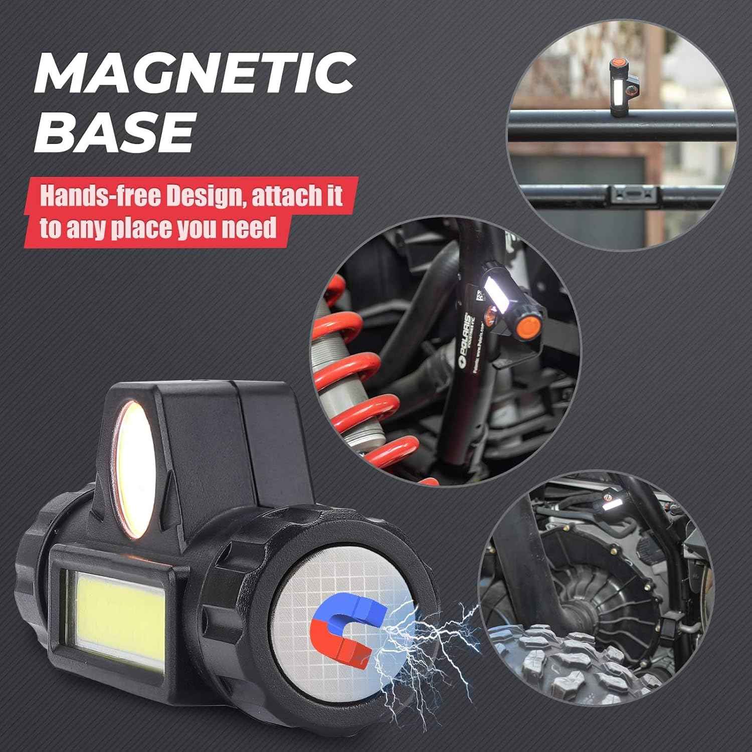 KEMIMOTO UTV Dome Light Roll Bar Mount Portable Camping Light for Polaris RZR Can Am Talon Trail Riding 1.5-2.0 in Roll Bar
