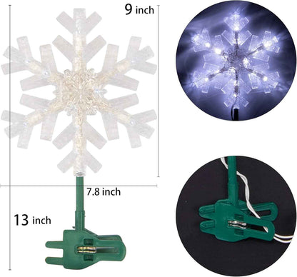 Dazzle Bright Lighted Snowflake Christmas Topper – Holiday Present for Mom, Colleagues and Hostesses