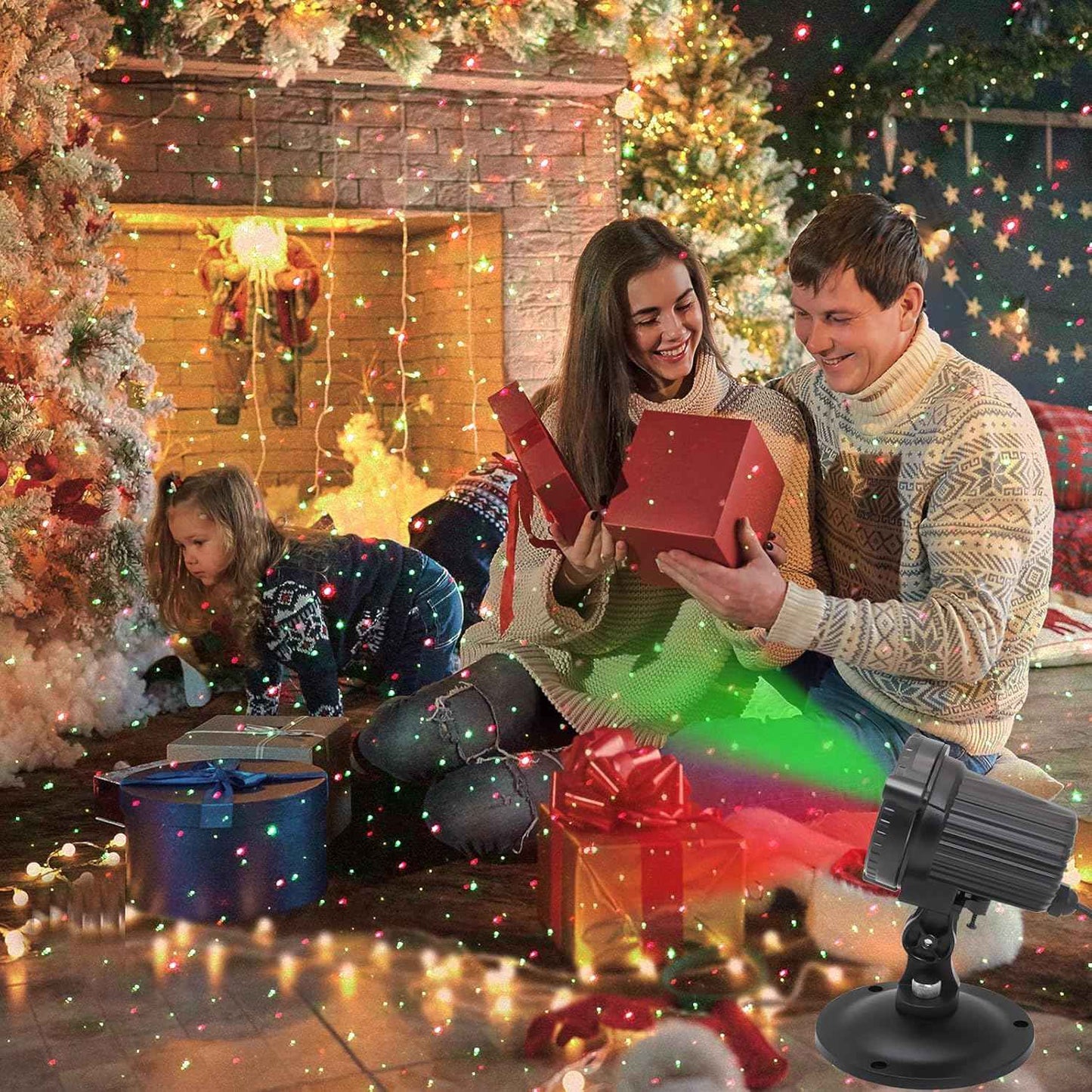 Laser Christmas Projector Lights Outdoor – Patio & Garden Star Light, IP65 Weatherproof Holiday Decor