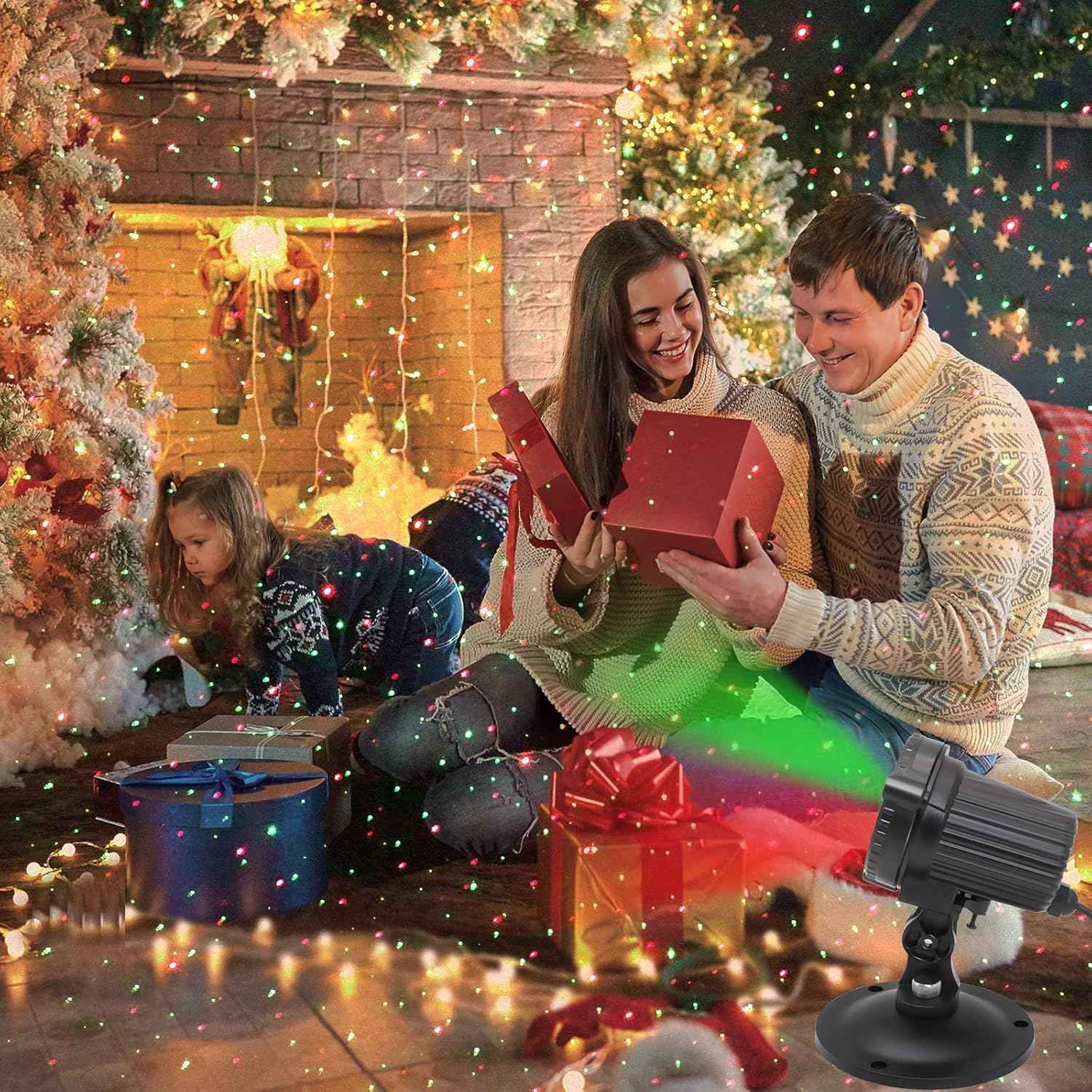 Laser Christmas Projector Lights Outdoor – Patio & Garden Star Light, IP65 Weatherproof Holiday Decor