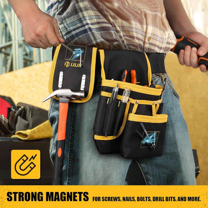 UUP Magnetic Tool Belt for Men – Thoughtful Valentine's Day Gift for Husband, Heavy Duty 26 Pocket Tool Pouch for Carpenters and Electricians