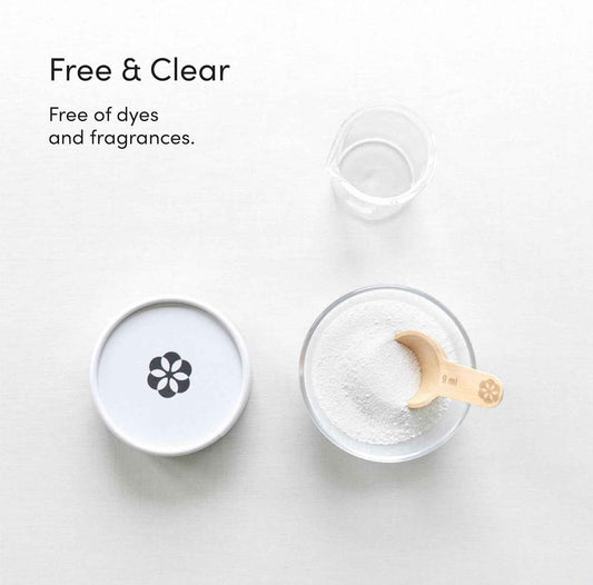 Dirty Labs Scent Free Bio Enzyme Laundry Booster for Intentional Capsule Wardrobe Care and Neutral-Tone Whites, 48 Loads