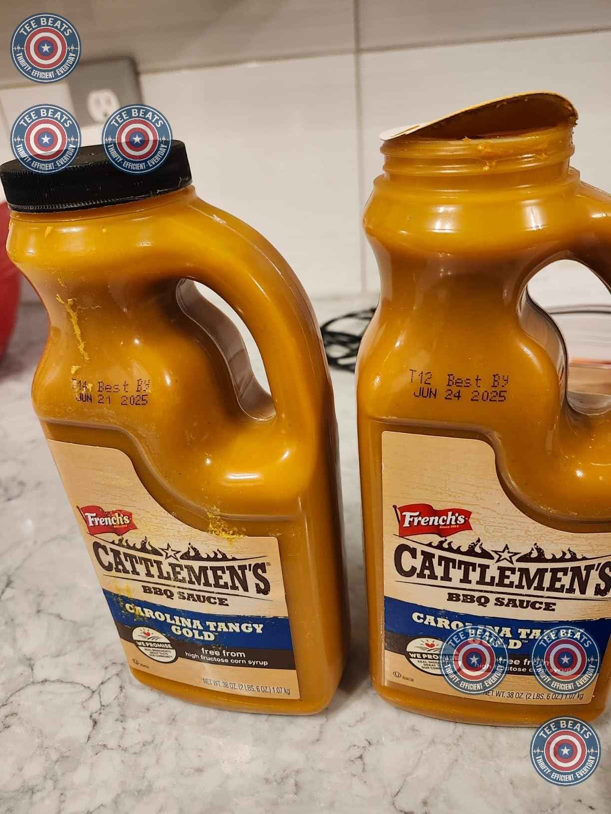 Cattlemen's Carolina Tangy Gold BBQ Sauce, 38 oz – Thoughtful Birthday Gift for Dad Who Loves Real Carolina BBQ