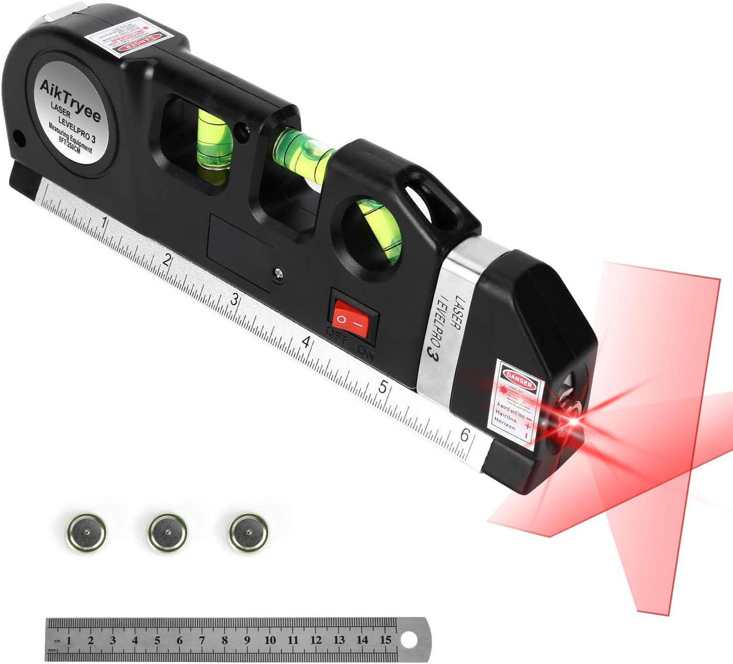 AikTryee Laser Level with Tape Measure – Practical Housewarming Gift for New Homeowners and DIY Enthusiasts