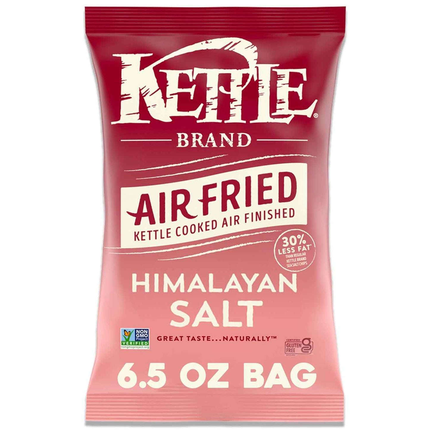 Kettle Brand Air Fried Sea Salt & Vinegar Chips – Lighter Pantry Snack for Mindful Snackers, 6.5 oz Bag