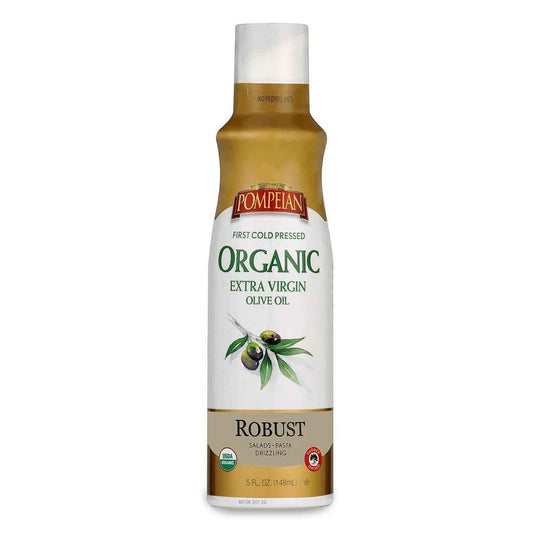 Pompeian Propellant-Free Organic EVOO Cooking Spray with Pouch-Sealed Freshness
