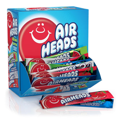 Airheads Sour Three-Flavor Candy Assortment – Giftable Snack Box for Road Trippers, Hostess Tins, and Office Treats