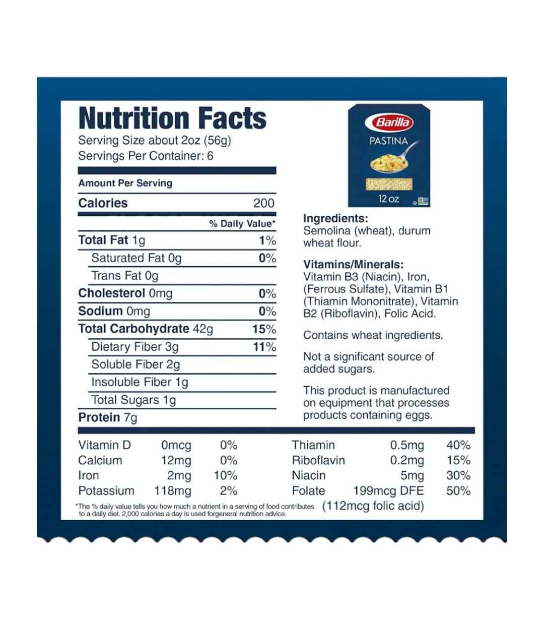 Barilla Stelline Pasta 12 oz – Pantry Staple Star Pasta for Soups, Salads, and Weeknight Sides