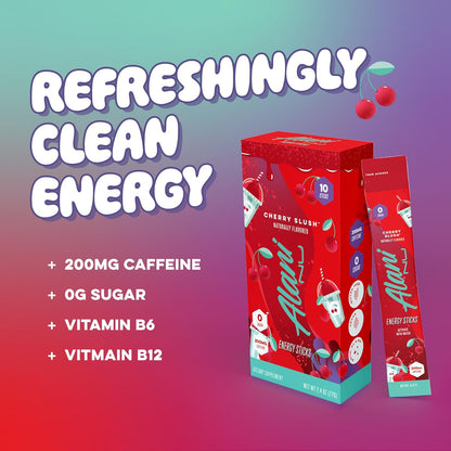 Alani Nu PINK SLUSH Energy Sticks – Mindful Energy Ritual for Clean-Label Living, Zero Sugar and Vegan