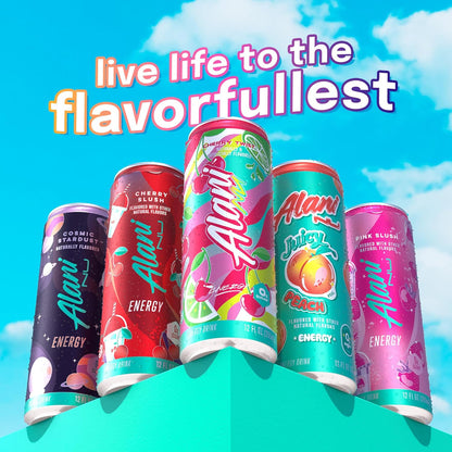 Alani Nu Variety Pack Mini Energy Drinks – Cute Birthday Gift for Her, Stocking Stuffer for Gym Girlfriends