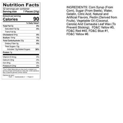 Albanese Mini Gummi Worms – Road Trip and Travel Snack for Families, 12 Flavor 36oz Resealable Bag