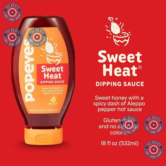 Popeyes Sweet Heat Dipping Sauce – Portable Dipping Sauce for Camping, Picnics, and Backyard Cookouts