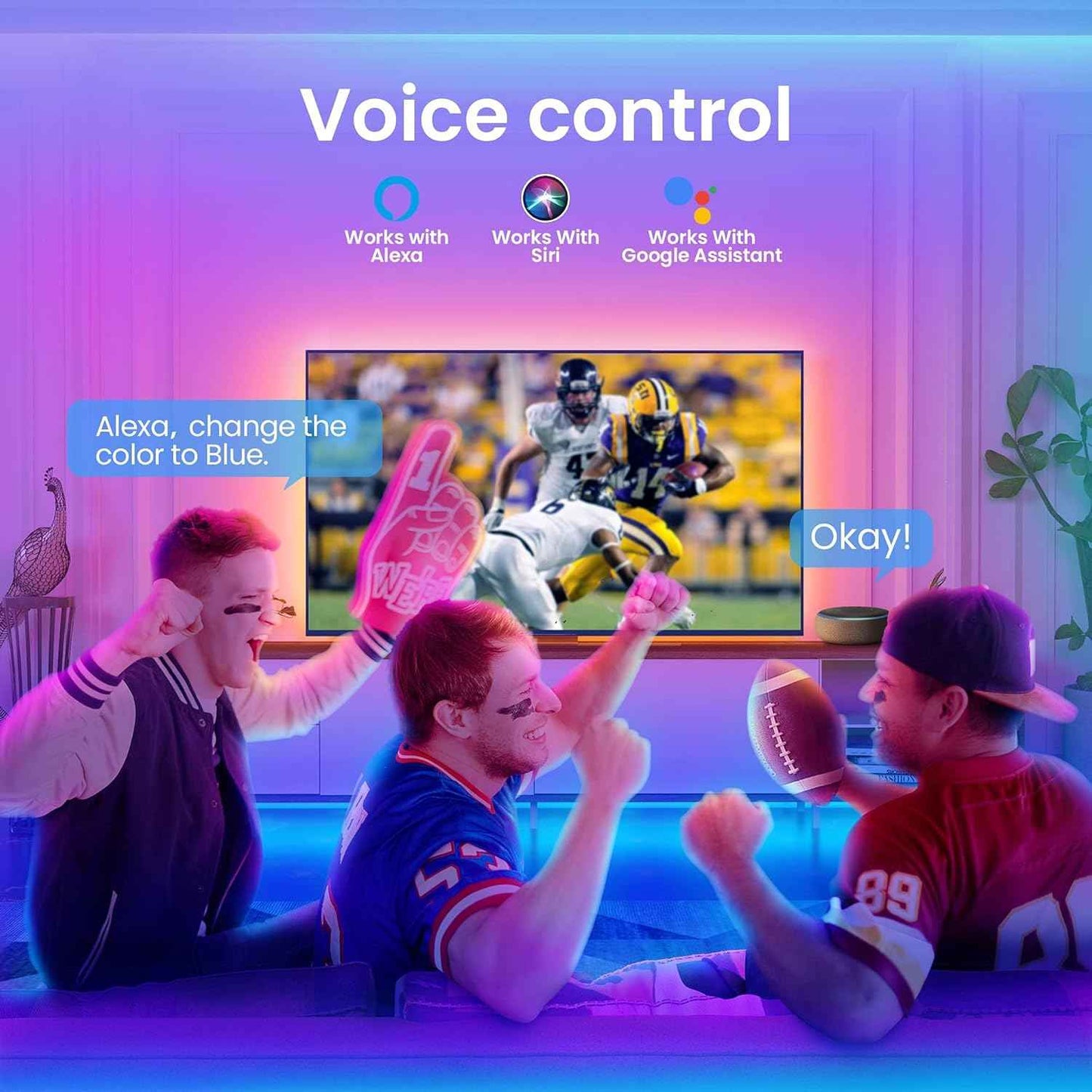 TJOY Smart LED Strip Lights – Cool-to-Touch Kids Room Lighting with Timer and Auto Shutoff