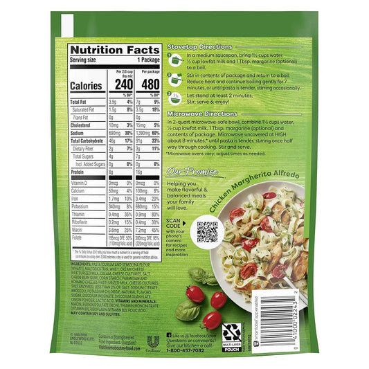 Knorr Pasta Sides Alfredo Broccoli – Quick Desk Lunch for Busy Workdays, 4.5 oz Pouch (Pack of 8)