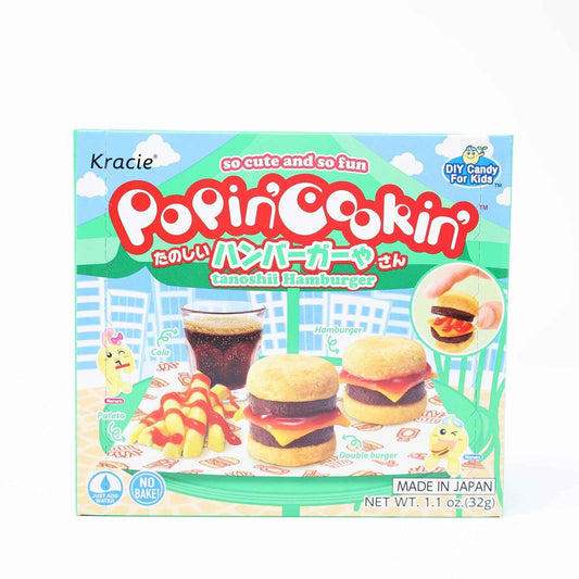 Kracie Popin' Cookin' DIY Candy Hamburger Kit – Kawaii Stocking Stuffer and Small Novelty Gift Imported from Japan