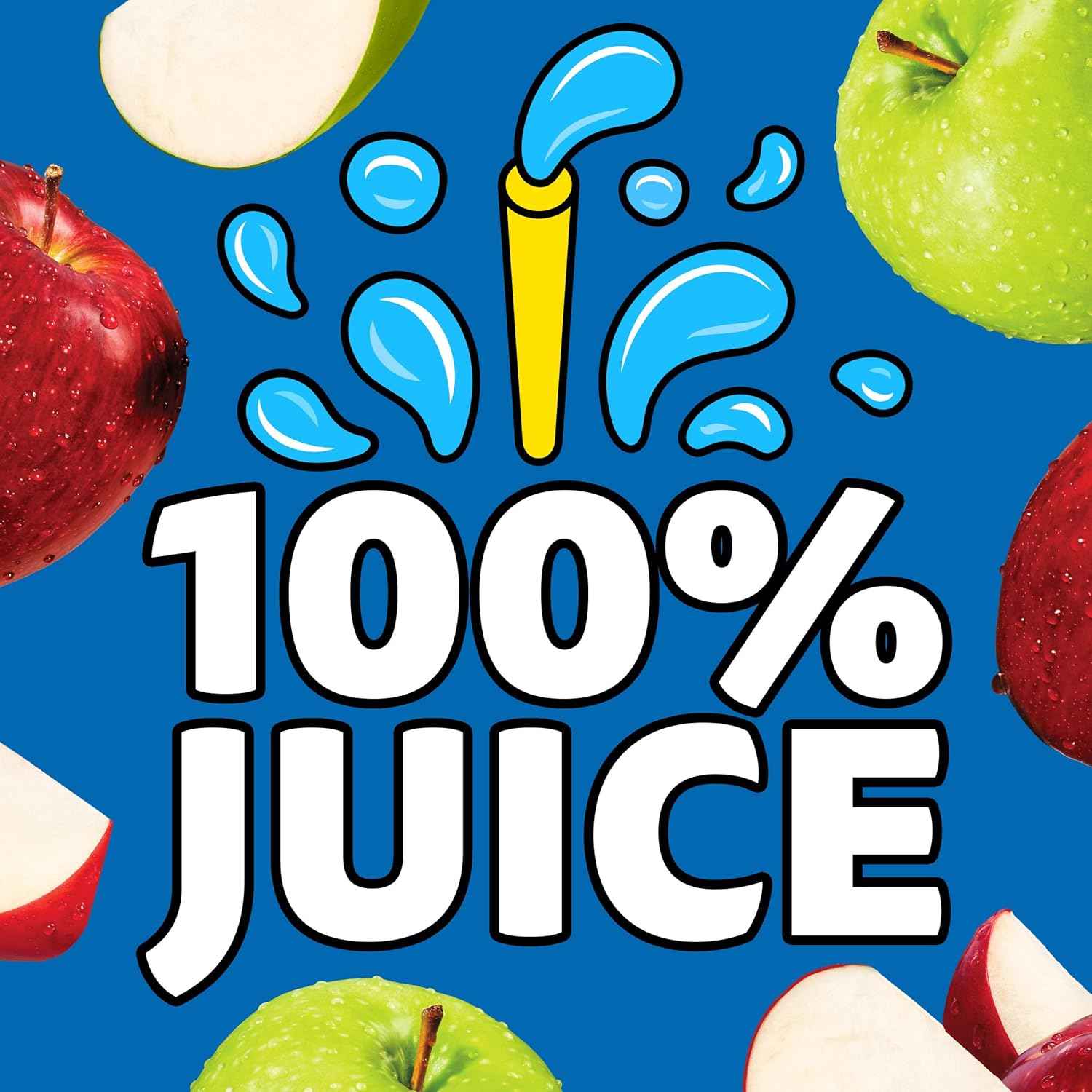 Capri Sun No Added Sugar Apple Juice Pouches – Clean-Label Beverage for Wellness-Minded Families, 10 Count 6 fl oz