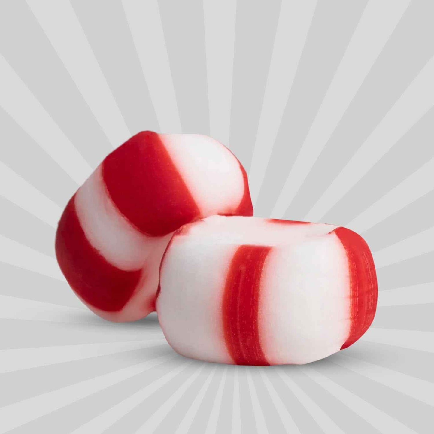 Soft Peppermint Puff Mints - After-Dinner Breath Freshener for Mindful Eating, Real Cane Sugar Individually Wrapped