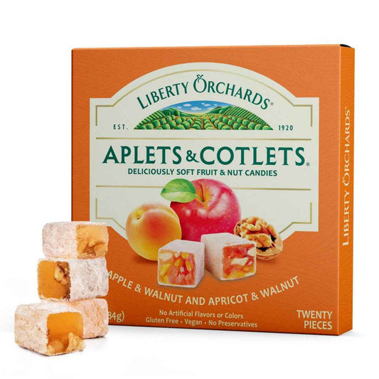 Liberty Orchards Aplets & Cotlets Gourmet Candy – Elegant Hostess Gift for Holiday Parties & Dinner Invitations