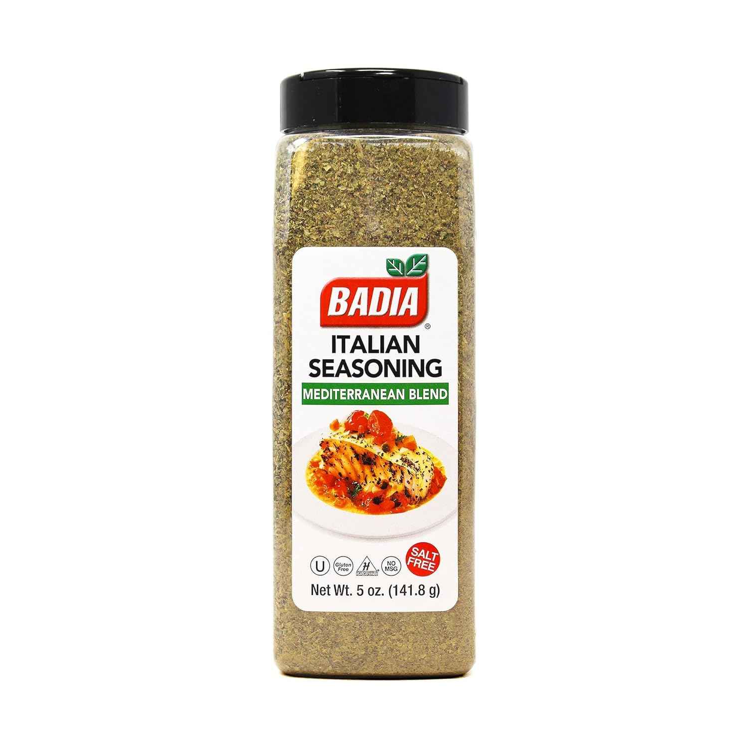 Badia Italian Seasoning Mediterranean Blend 5 oz – Portable Herb Shaker for Patio Grilling Nights