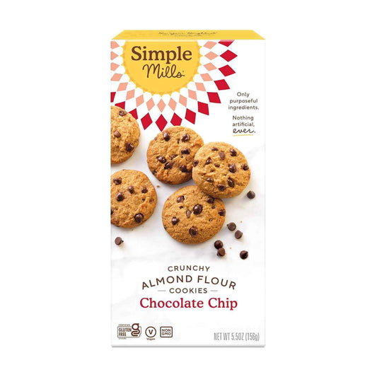 Simple Mills Almond Flour Crunchy Cookies – Allergen-Friendly Lunchbox Snack for School and Camp