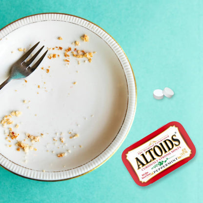 ALTOIDS Peppermint Mints – Travel-Sized Breath Freshener Tin for Cars, Airports, and Road Trips