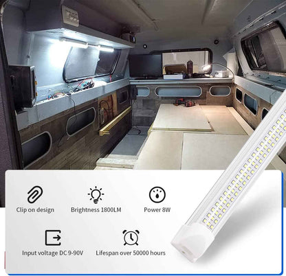 Briidea 12V LED Light Bar – Vibration-Proof Trailer & Cargo Bay Lighting, Waterproof Cool-White Strip