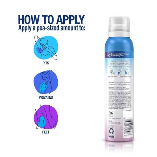 Secret Whole Body Deodorant Spray for Women – Thoughtful Birthday Gift for Her with 72 HR Odor Protection and Aluminum-Free Formula, 3.5oz