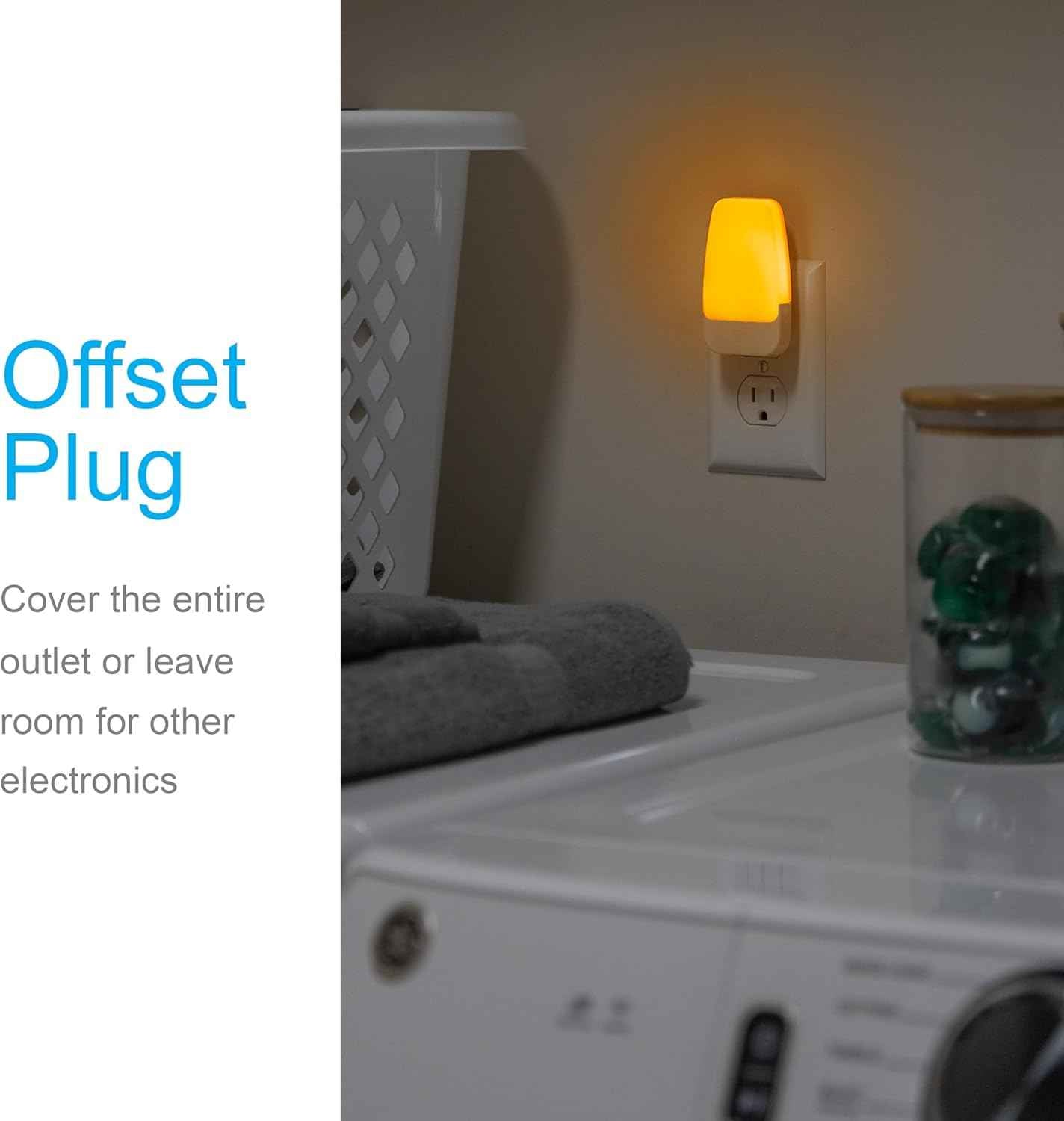 GE Sleeplite Plug in Nightlight – Toddler Bedroom Night Light, No Flame No Wax Safe for Kids