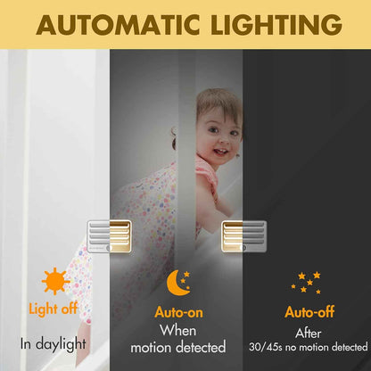 EverBrite LED Night Lights for Toddler Bedroom, Cool to Touch Motion Activated Light for Playroom and Nursery, 3 Pack