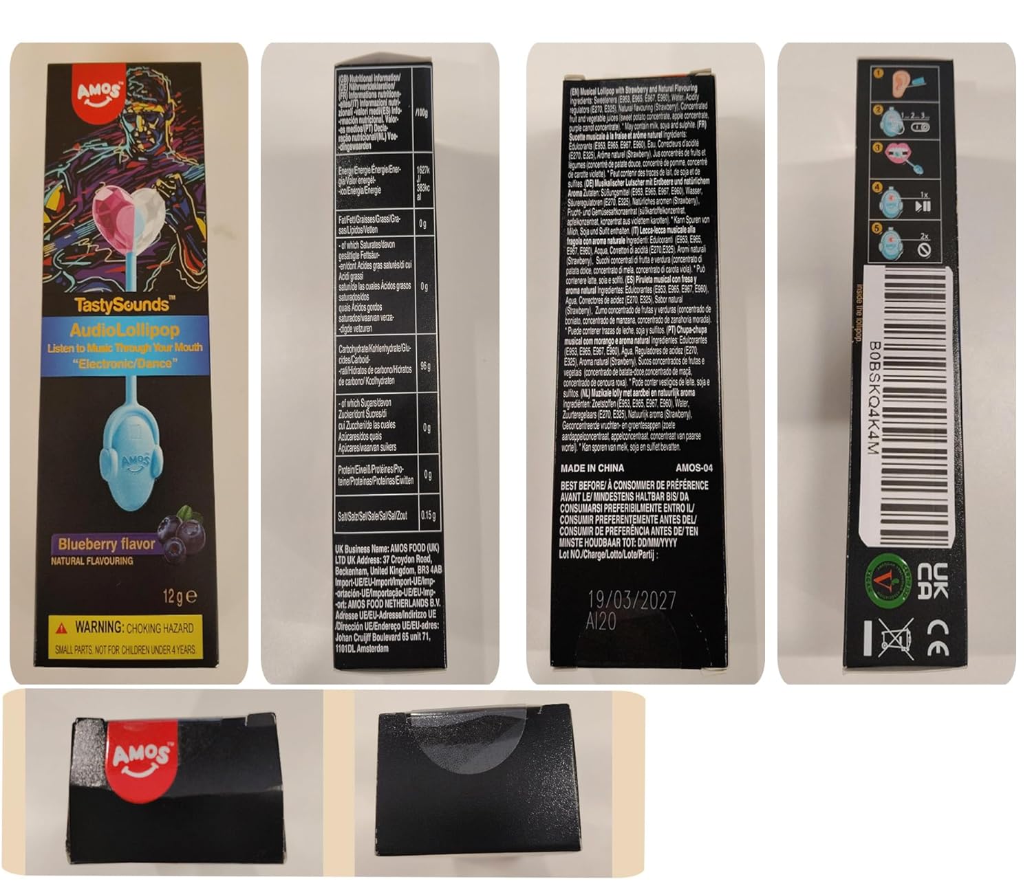 Amos Music Lollipop Candy – Audio Singing Lollipop Surprise Gift for Her, Individually Wrapped Novelty Birthday Present
