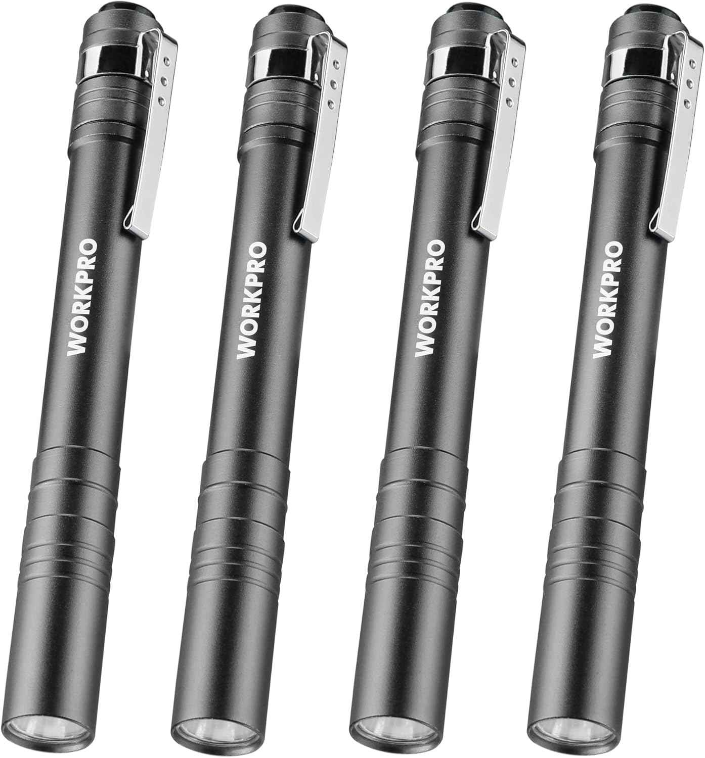 WORKPRO LED Pen Light 4-Pack – Practical Stocking Stuffer Gift for Mechanics, Nurses, and DIY Homeowners