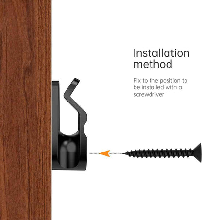 Lumicor String Light Hanger Hooks for Bedroom and Living Room – Sleek Black Clips for Headboard, Wall, and Cozy Home Aesthetic