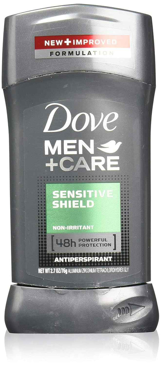 Dove Men+Care Antiperspirant Stick Sensitive Shield 2.7 oz Pack of 4 Gentle Daily Deodorant for Men with Sensitive Skin