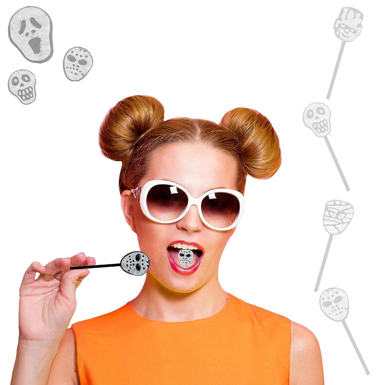 Fruidles Halloween Suckers – Durable Individually Wrapped Candy for Outdoor Haunted House Events