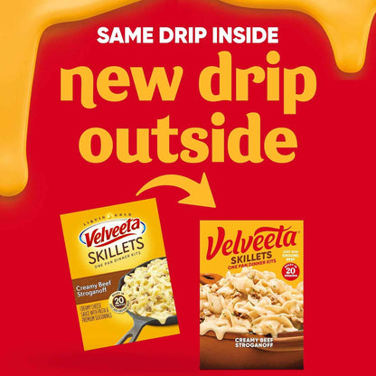 Velveeta Skillets Beef Stroganoff – All-in-One Box, No Extra Ingredients to Stock