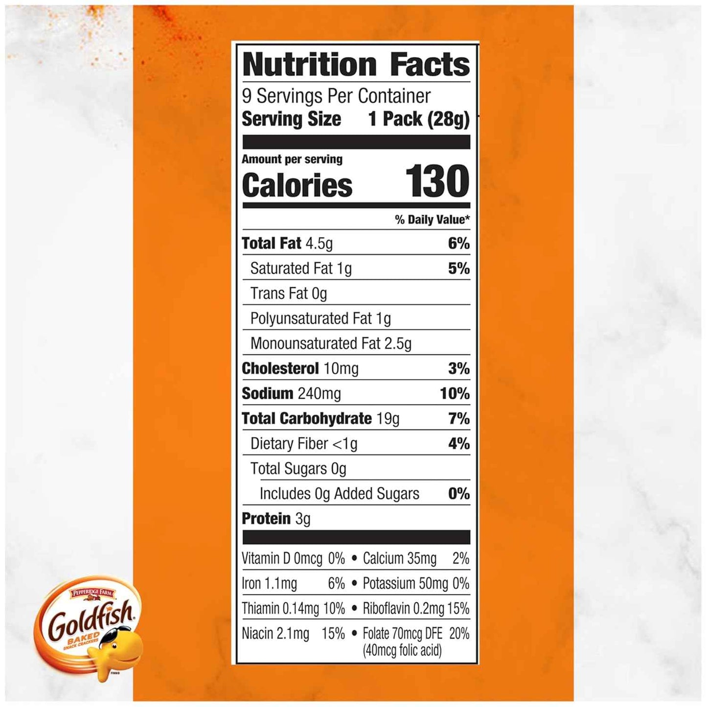 Goldfish Cheddar Cheese Crackers – Desk Drawer Office Snack, 1 oz Single-Serve Packs, 9 Count Tray