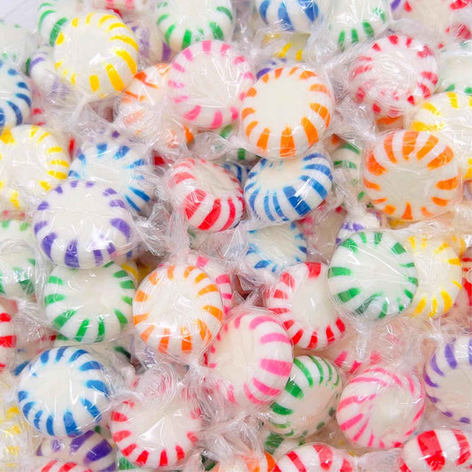 Starlight Mints Hard Candy Bulk 1 Pound – Vibrant Striped Wrappers for Holiday Centerpiece Bowls, Movie Night Snack Stations, and Mantel Styling