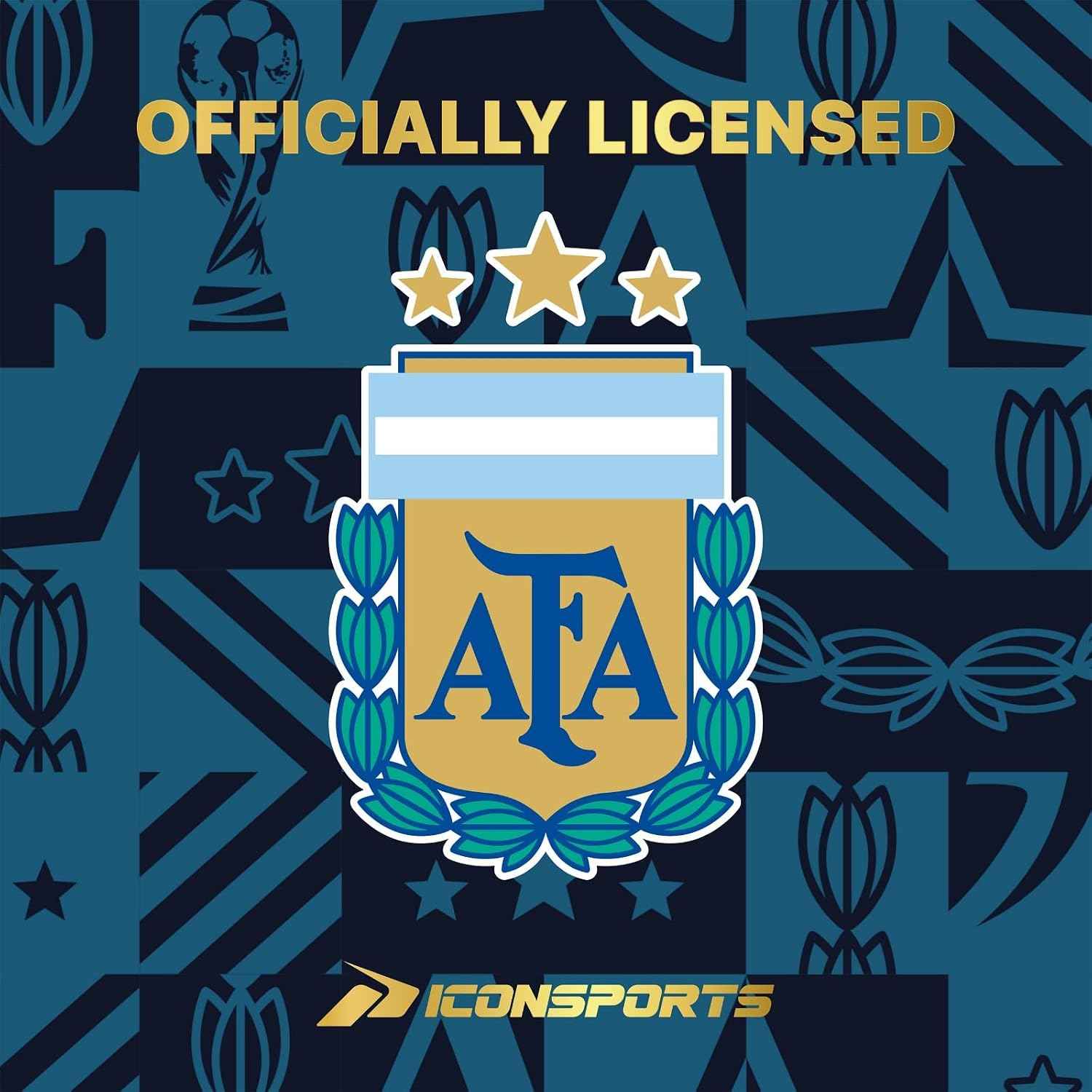 Icon Sports Argentina Soccer Ball Size 3 – Youth Training Ball for Kids Practice in the Backyard and Park