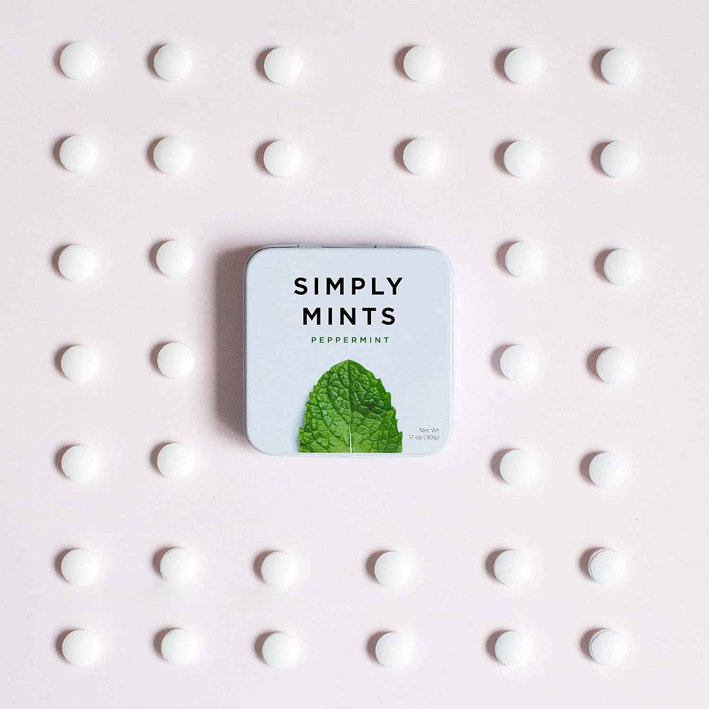 SIMPLY Mints | Peppermint Breath Mints | Uncluttered Purse Essential | Reusable Metal Tin