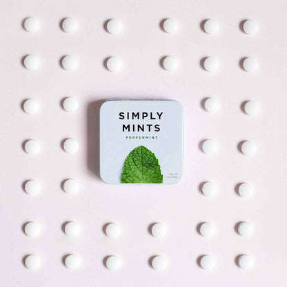 SIMPLY Mints | Peppermint Breath Mints | Uncluttered Purse Essential | Reusable Metal Tin