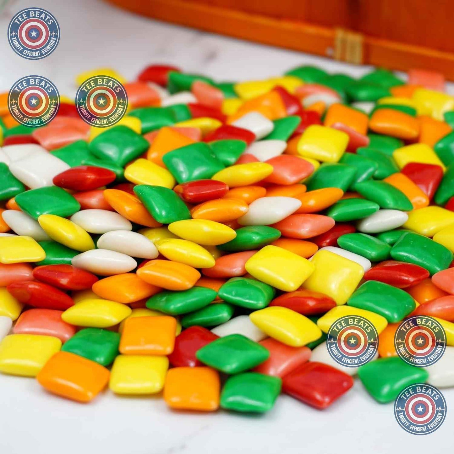 Hampton Popcorn & Candy Company Chiclets Chewing Gum - 1 Pound Assorted Gift Pack for Birthday Gift Baskets and Holiday Parties