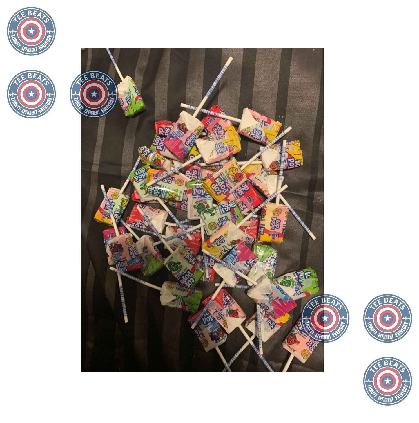 Taffy Pops Assorted Flavors 48ct – Single-Box 48-Count Taffy Lollipops for a Clutter-Free Home Candy Jar