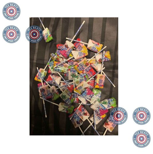Taffy Pops Assorted Flavors 48ct – Single-Box 48-Count Taffy Lollipops for a Clutter-Free Home Candy Jar